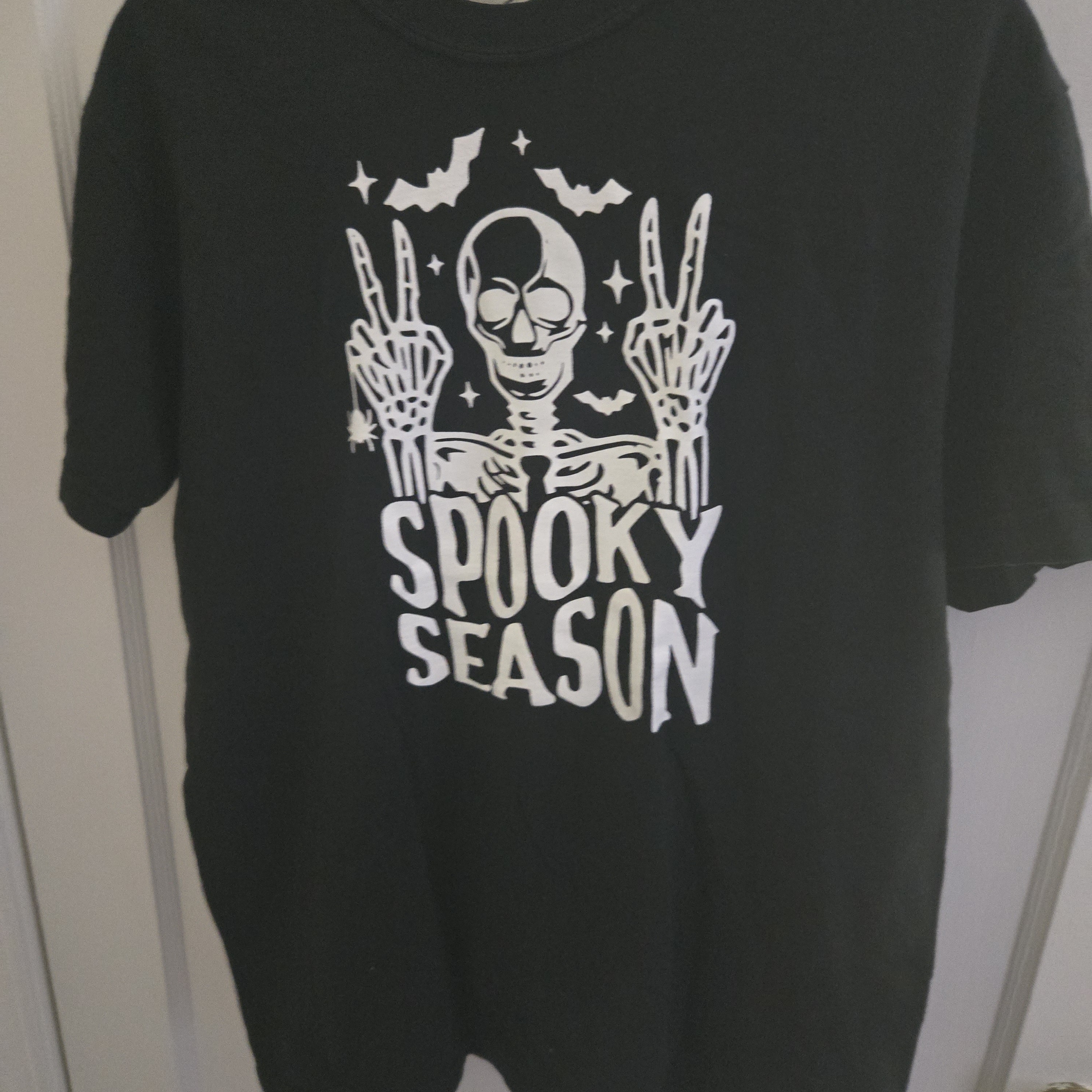 Spooky Season Skeleton T-Shirt - Black
